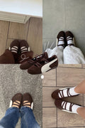 Cloud Hybrid Sneaker (suede brown + cream)