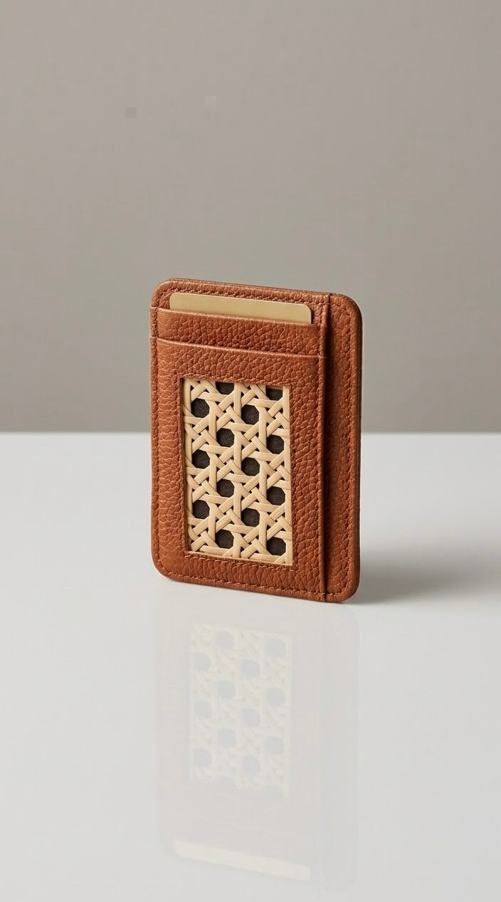 Rattan Card Holder
