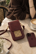 Burgundy Sling Pouch