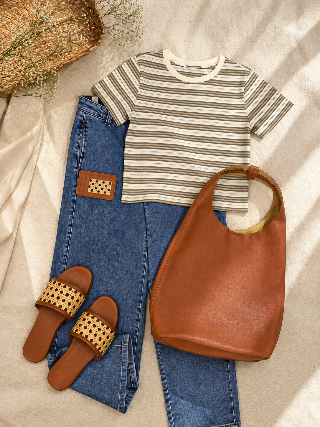 Deal 2.0 (Hobo slouchy + rattan slides)