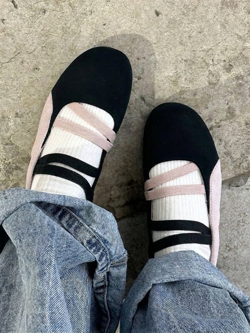 Cloud Hybrid Sneaker (Suede black + pink )